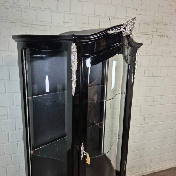 Vitrine Barockstil Schwarz 0,84 m – Bild 3