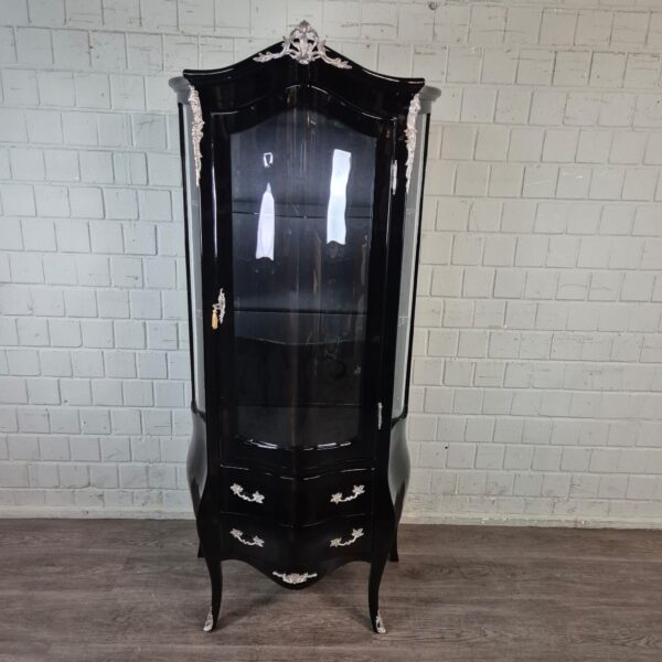 Vitrine Barockstil Schwarz 0,84 m – Bild 2