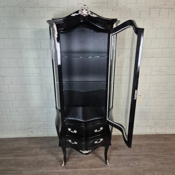 Vitrine Barockstil Schwarz 0,84 m – Bild 13