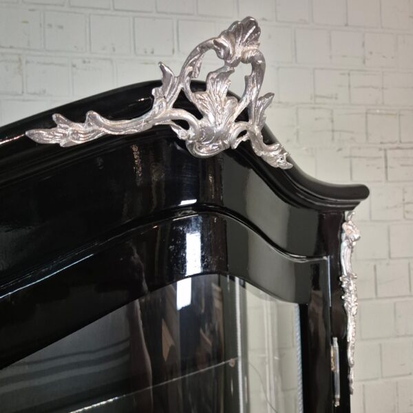 Vitrine Barockstil Schwarz 0,84 m – Bild 4