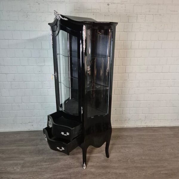 Vitrine Barockstil Schwarz 0,84 m – Bild 19