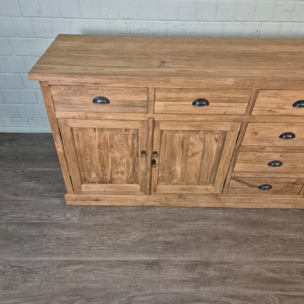 Anrichte Sideboard Teakholz 2,51 m – Bild 5