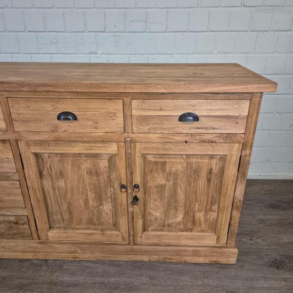Anrichte Sideboard Teakholz 2,51 m – Bild 11