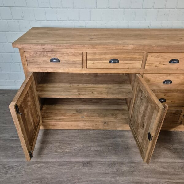 Anrichte Sideboard Teakholz 2,51 m – Bild 13