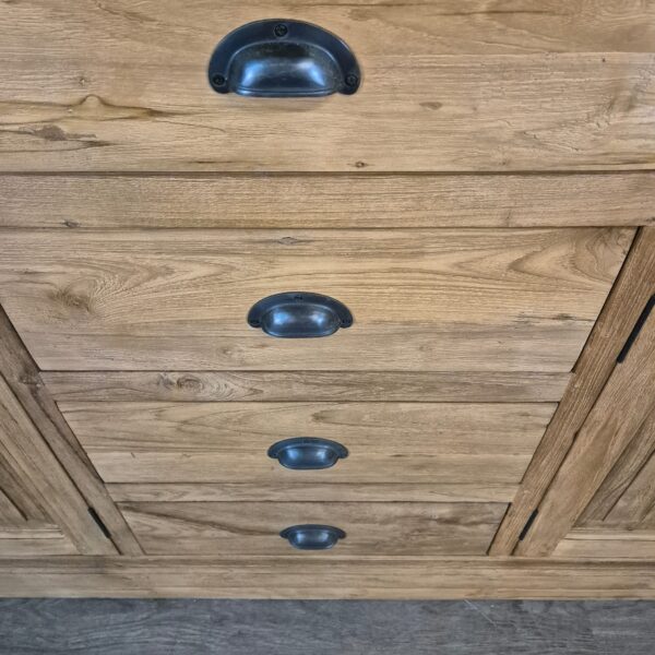 Anrichte Sideboard Teakholz 2,51 m – Bild 7