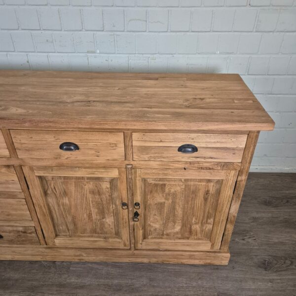 Anrichte Sideboard Teakholz 2,51 m – Bild 10