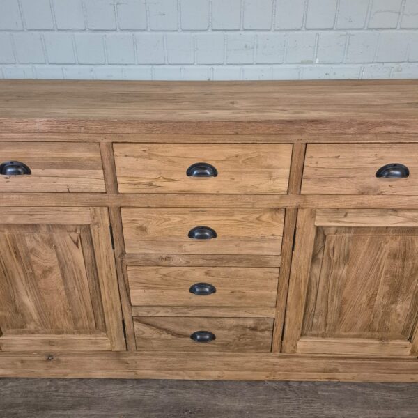Anrichte Sideboard Teakholz 2,51 m – Bild 6