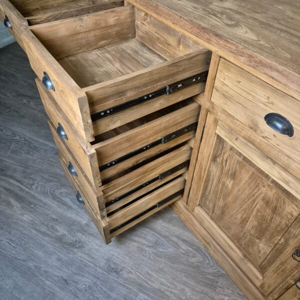 Anrichte Sideboard Teakholz 2,51 m – Bild 20
