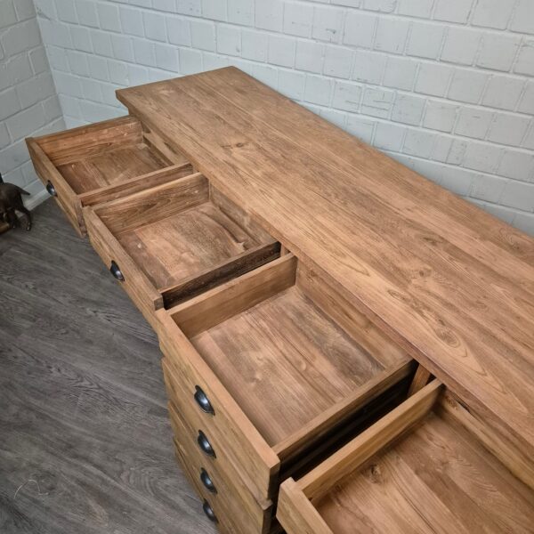 Anrichte Sideboard Teakholz 2,51 m – Bild 18