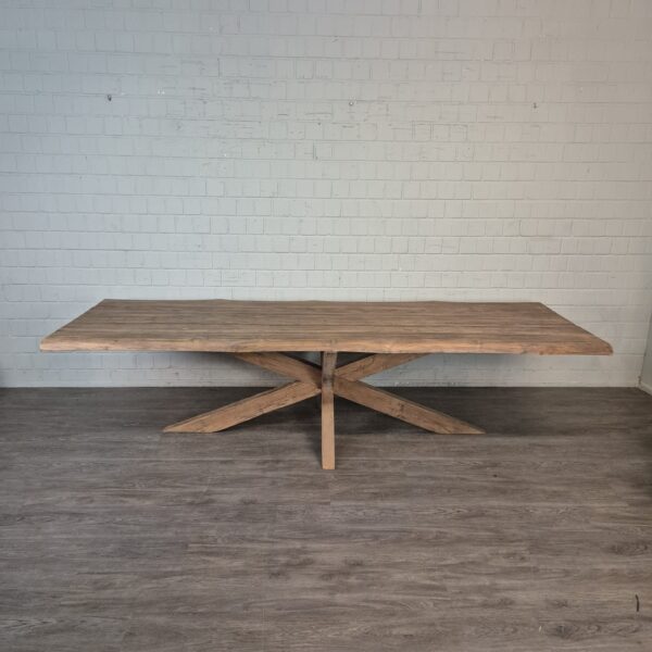 Esstisch Tisch Baumstamm Teakholz 3,00 m x 1,00 m – Bild 2