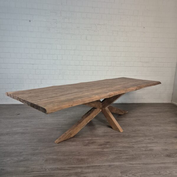 Esstisch Tisch Baumstamm Teakholz 3,00 m x 1,00 m