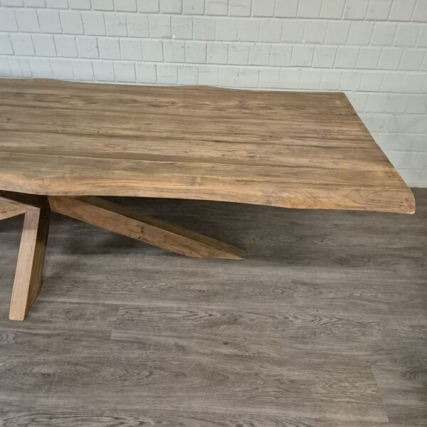 Esstisch Tisch Baumstamm Teakholz 3,00 m x 1,00 m – Bild 8