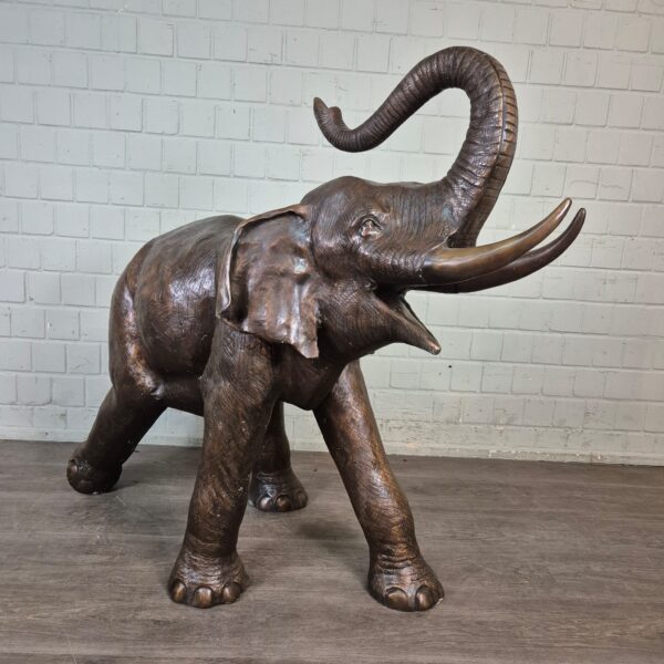 Skulptur Dekoration Elefant Bronze 1,25 m – Bild 3