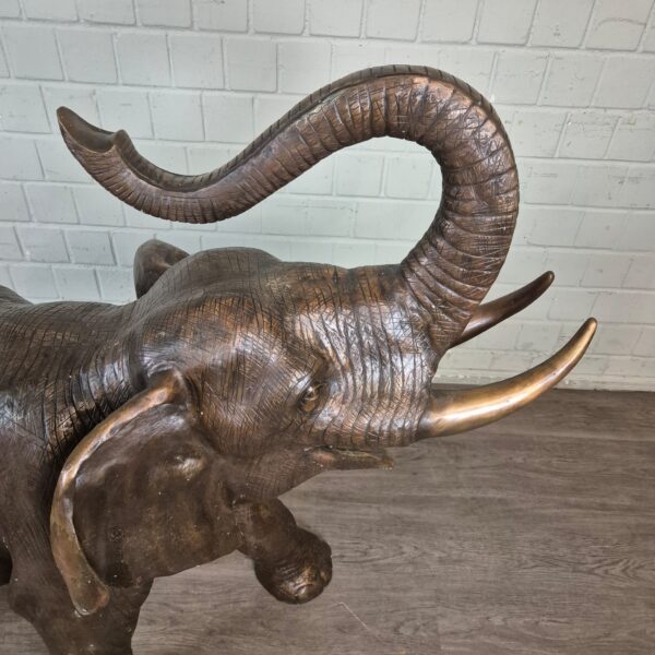 Skulptur Dekoration Elefant Bronze 1,25 m – Bild 5