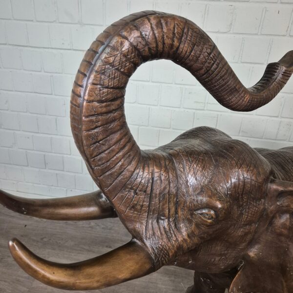 Skulptur Dekoration Elefant Bronze 1,25 m – Bild 10