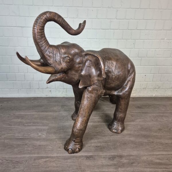 Skulptur Dekoration Elefant Bronze 1,25 m