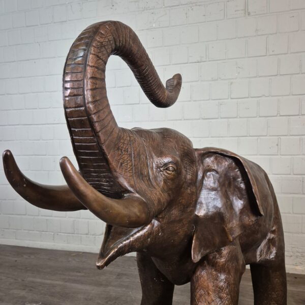 Skulptur Dekoration Elefant Bronze 1,25 m – Bild 9