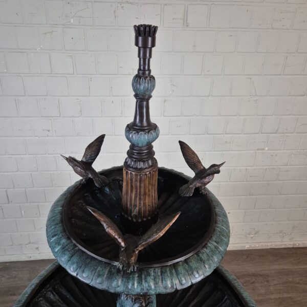 Brunnen Wasserspeier Wasserspiel Bronze 1,75 m – Bild 4