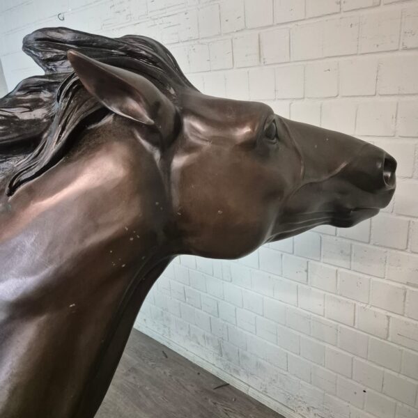 Skulptur Dekoration Bronze Pferd 1,77 m – Bild 9