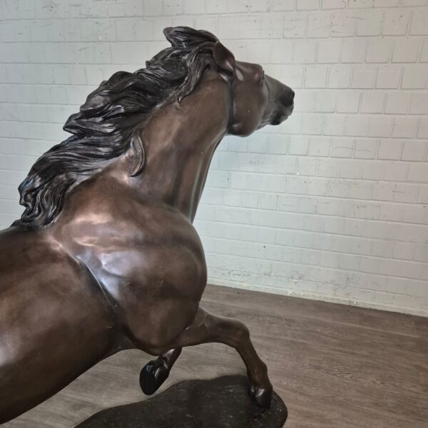 Skulptur Dekoration Bronze Pferd 1,77 m – Bild 10