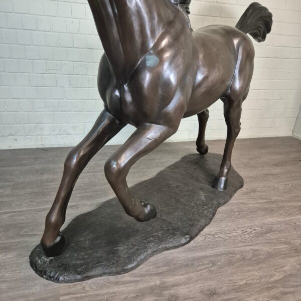 Skulptur Dekoration Bronze Pferd 1,77 m – Bild 5