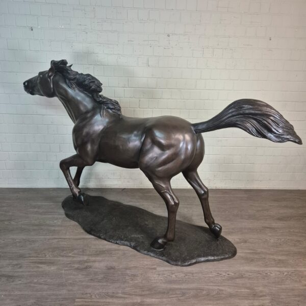 Skulptur Dekoration Bronze Pferd 1,77 m – Bild 13