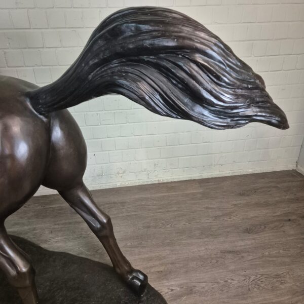Skulptur Dekoration Bronze Pferd 1,77 m – Bild 19