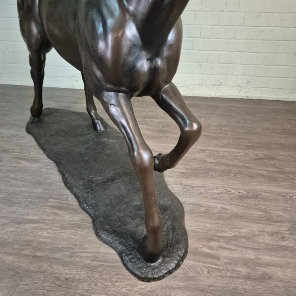 Skulptur Dekoration Bronze Pferd 1,77 m – Bild 8