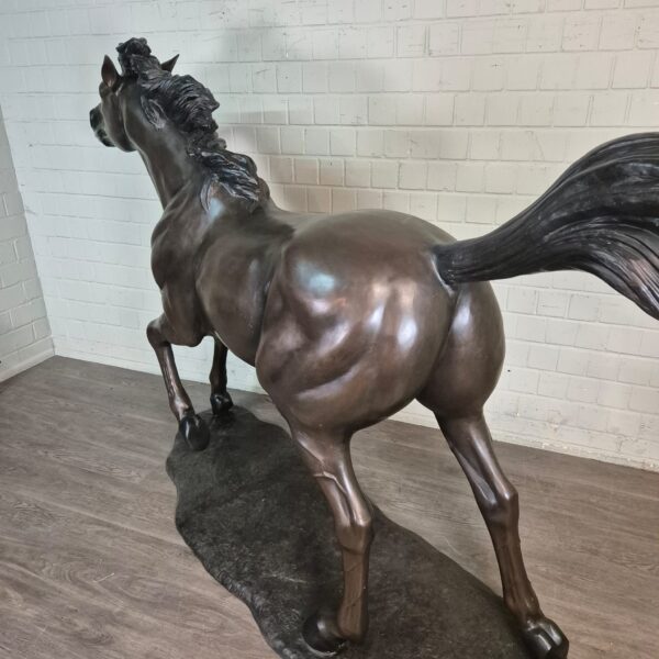 Skulptur Dekoration Bronze Pferd 1,77 m – Bild 14
