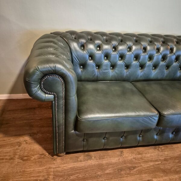 Chesterfield Sofa Eckcouch Ecksofa Dunkelgrün 4,25 m x 2,40 m – Bild 2
