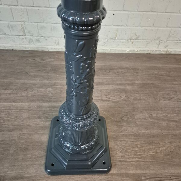 Laterne Gartenlampe Aluminium Grau 2,70 m – Bild 8
