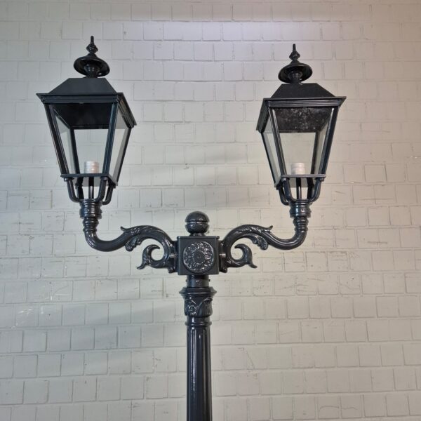 Laterne Gartenlampe Aluminium Grau 2,70 m – Bild 2