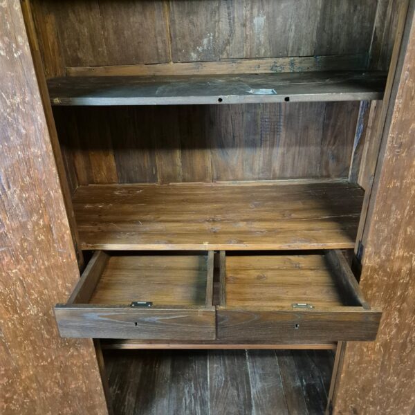 Schrank Kleiderschrank Kolonialstil Teakholz 1,47 m – Bild 14