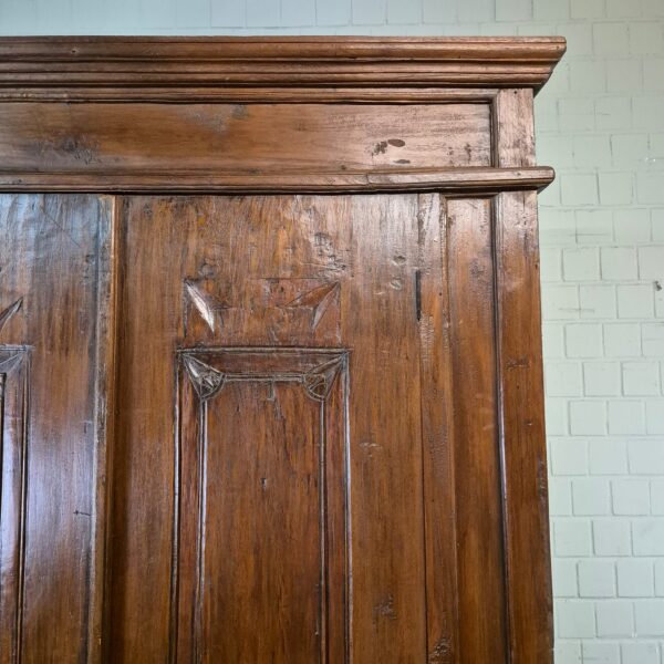 Schrank Kleiderschrank Kolonialstil Teakholz 1,47 m – Bild 8