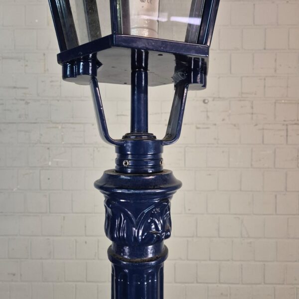 Laterne Gartenlampe Aluminium Dunkelblau 2,60 m – Bild 4