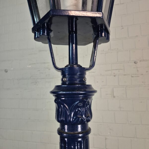 Laterne Gartenlampe Aluminium Dunkelblau 2,60 m – Bild 6