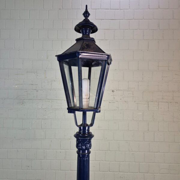 Laterne Gartenlampe Aluminium Dunkelblau 2,60 m – Bild 2