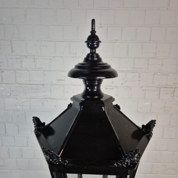 Laterne Gartenlampe Aluminium Schwarz 2,40 m – Bild 3