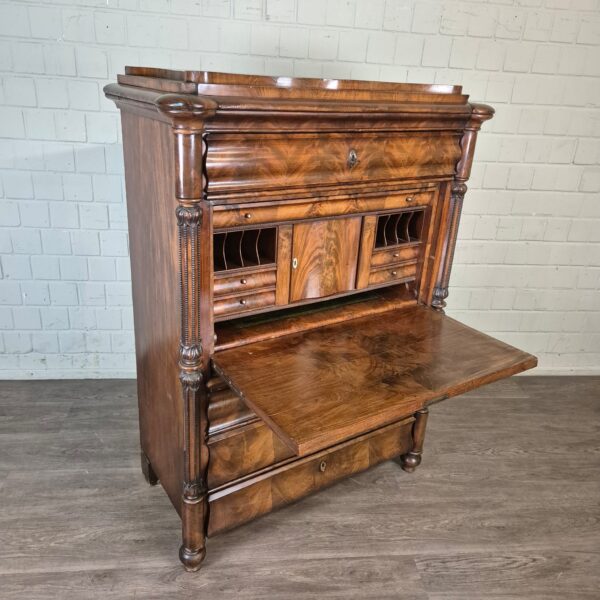Sekretär Biedermeier 1850 Mahagoni