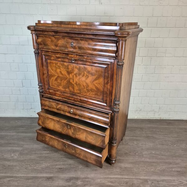 Sekretär Biedermeier 1850 Mahagoni – Bild 4