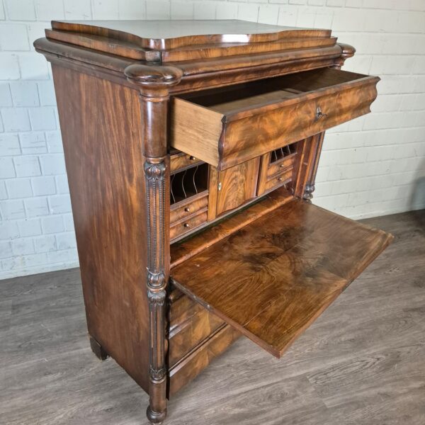 Sekretär Biedermeier 1850 Mahagoni – Bild 13
