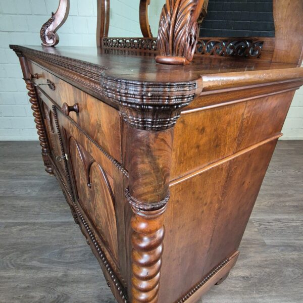 Buffetschrank Schrank Louis Philippe 1860 Mahagoni – Bild 8