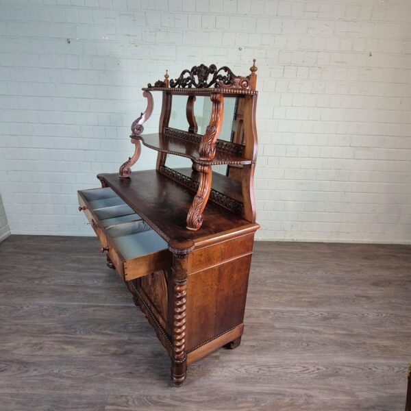 Buffetschrank Schrank Louis Philippe 1860 Mahagoni – Bild 18