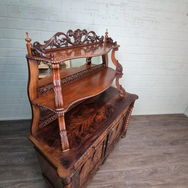 Buffetschrank Schrank Louis Philippe 1860 Mahagoni – Bild 16