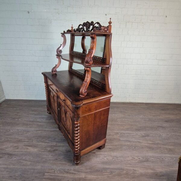 Buffetschrank Schrank Louis Philippe 1860 Mahagoni – Bild 2