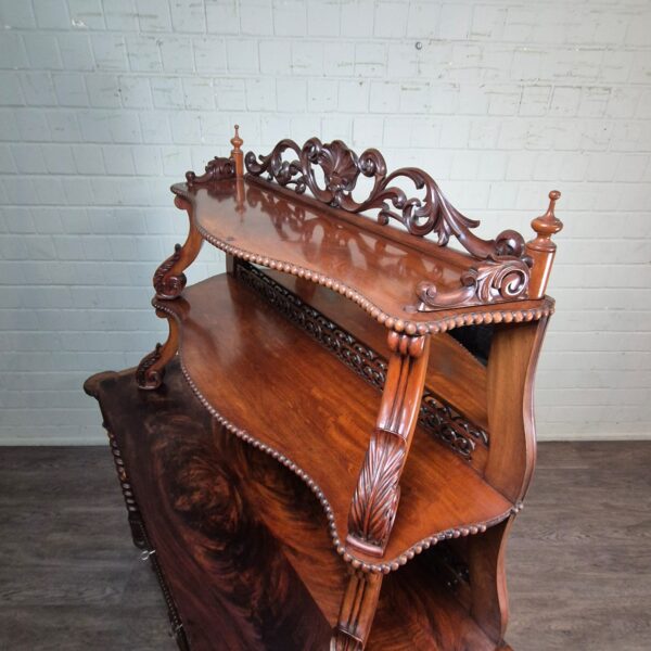 Buffetschrank Schrank Louis Philippe 1860 Mahagoni – Bild 4