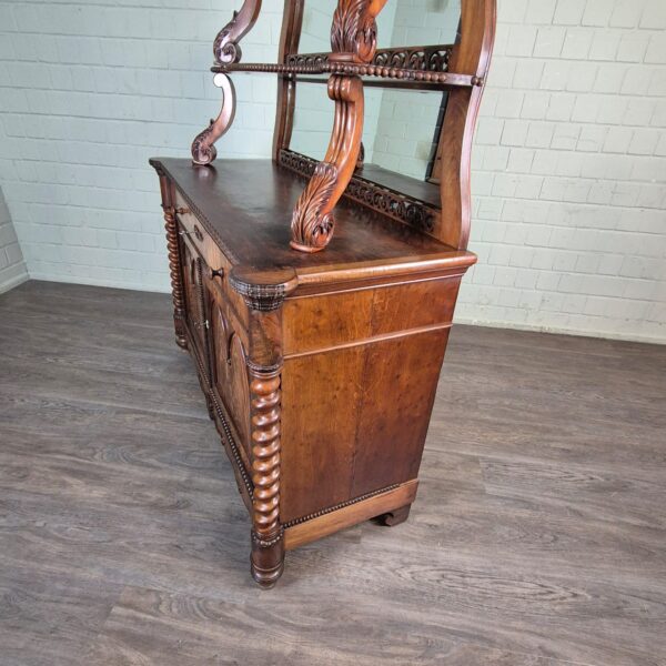 Buffetschrank Schrank Louis Philippe 1860 Mahagoni – Bild 7
