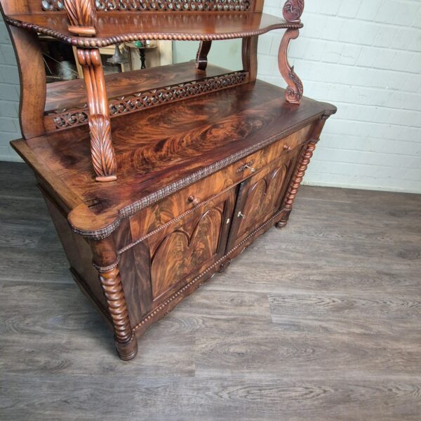 Buffetschrank Schrank Louis Philippe 1860 Mahagoni – Bild 14