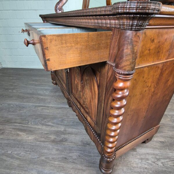 Buffetschrank Schrank Louis Philippe 1860 Mahagoni – Bild 19