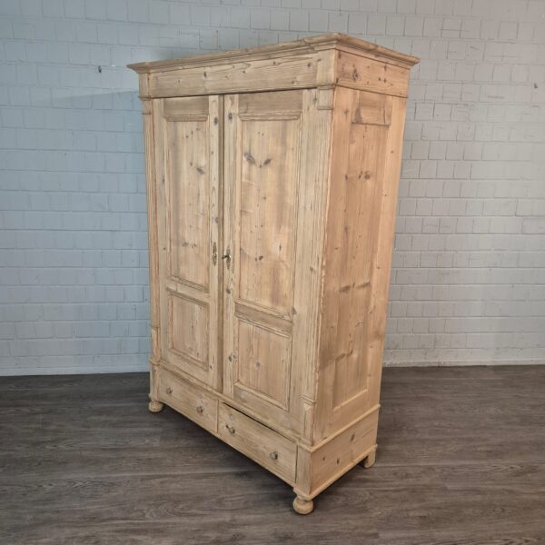 Schrank Kleiderschrank Gründerzeit 1880 Kiefer – Bild 3